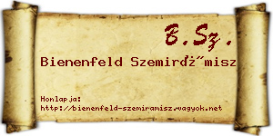 Bienenfeld Szemirámisz névjegykártya
